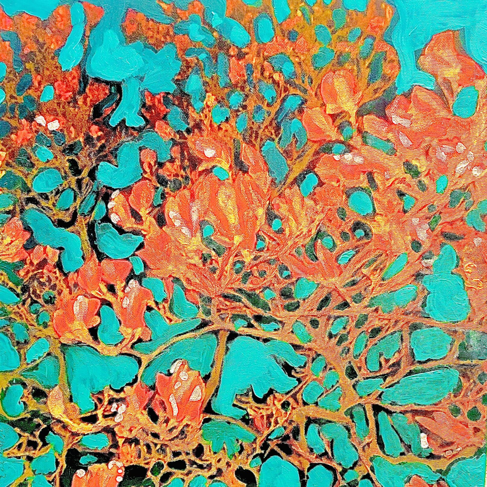 LoveMagnolia collection orange Green by Paule Caron est un extrait de l’œuvre LoveMagnolia. Floraison du magnolia capiteux et enivrant aux zéniths des lumières printanières